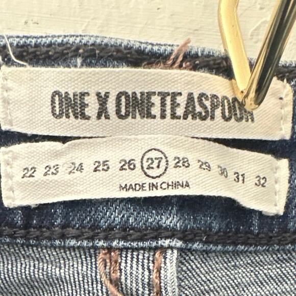 One teaspoon shorts Sz25 dark faded sides unique look - Picture 4 of 9